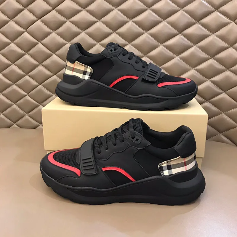 

Men Retro Casual Running Shoes Plaid Black White Beige Running Shoes 2024 high-quality Designer Breathable Platform Sneakers