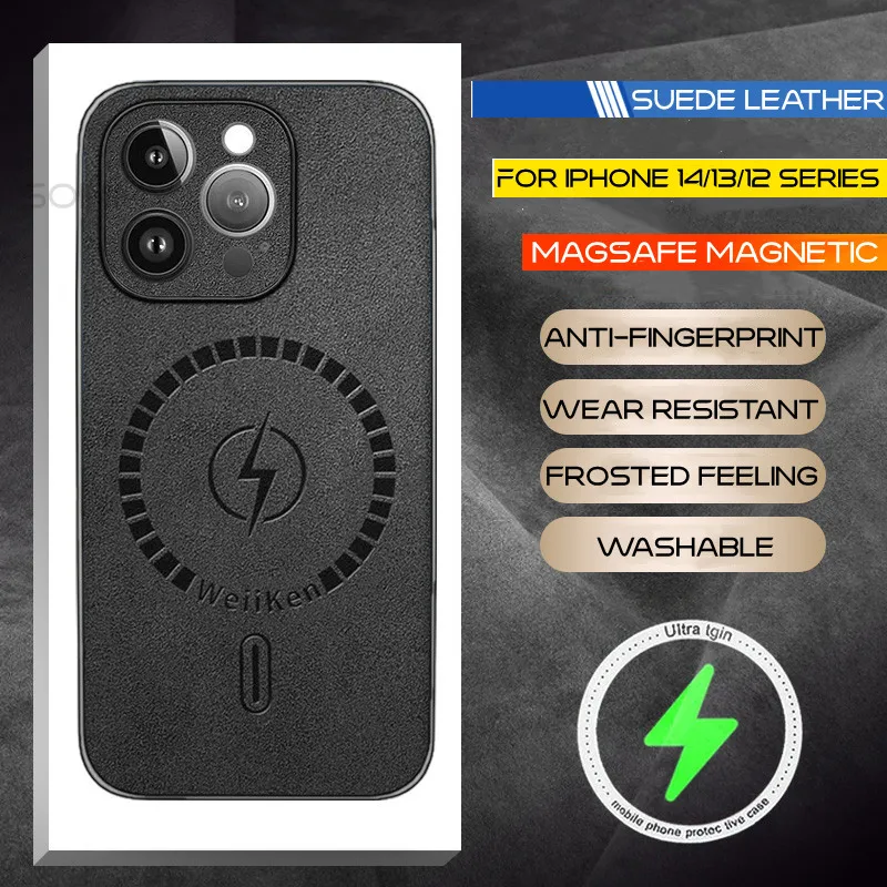 

Магнитный кожаный чехол для iphone 14 Pro 14 13 12 Pro Max Xs Max Xr 7 8 Plus X