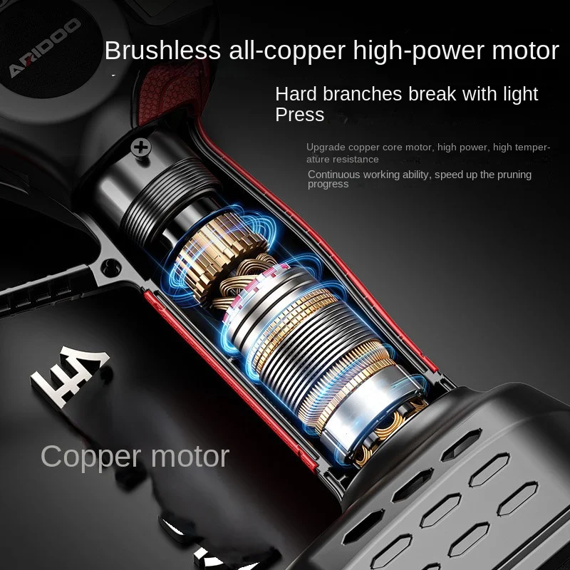 Electric Rechargeable Pruning Shears For Fruit Trees And Gardening Telescopic Extension Pole High Branch Shears 전지가위 전정가위 전동전지가위 5