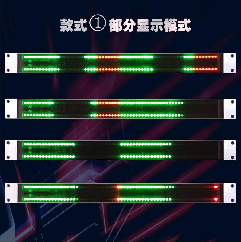 Polegada Gabinete Tipo128 Led Indicador de Nível Controle Som Estéreo Áudio Usb Música Espectro Eletrônico vu Medidor Ritmo Volume 19 - Imagem 4