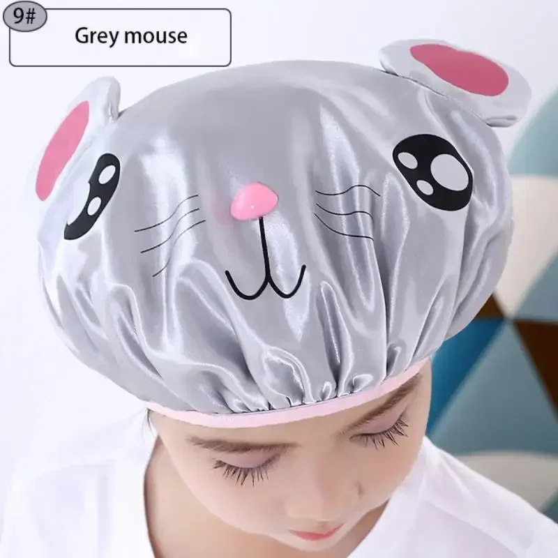 NEW Cute Baby Bath Shower Cap Adjustable Kids Infant Girl Boy Ear Protection Shampoo Cap Children Hair Wash Hat Head Cover 5