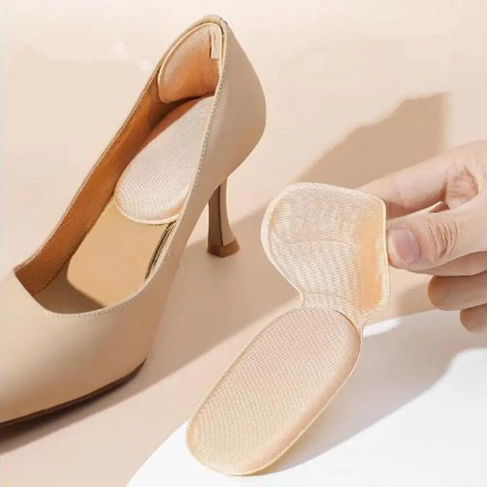 Shoe Insoles 1 Pair Heel Adjustment Pad Shock-Absorbing Comfortable Insole Shoe Size Adjustment High Heel Shoe Adapter for Various Types
