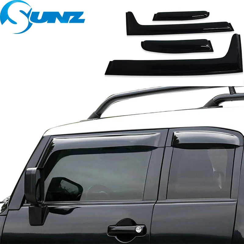 Car Window Visor Car Window Deflectors Window Visor For Toyota FJ Cruiser 2007-2015 Sun Rain Guards