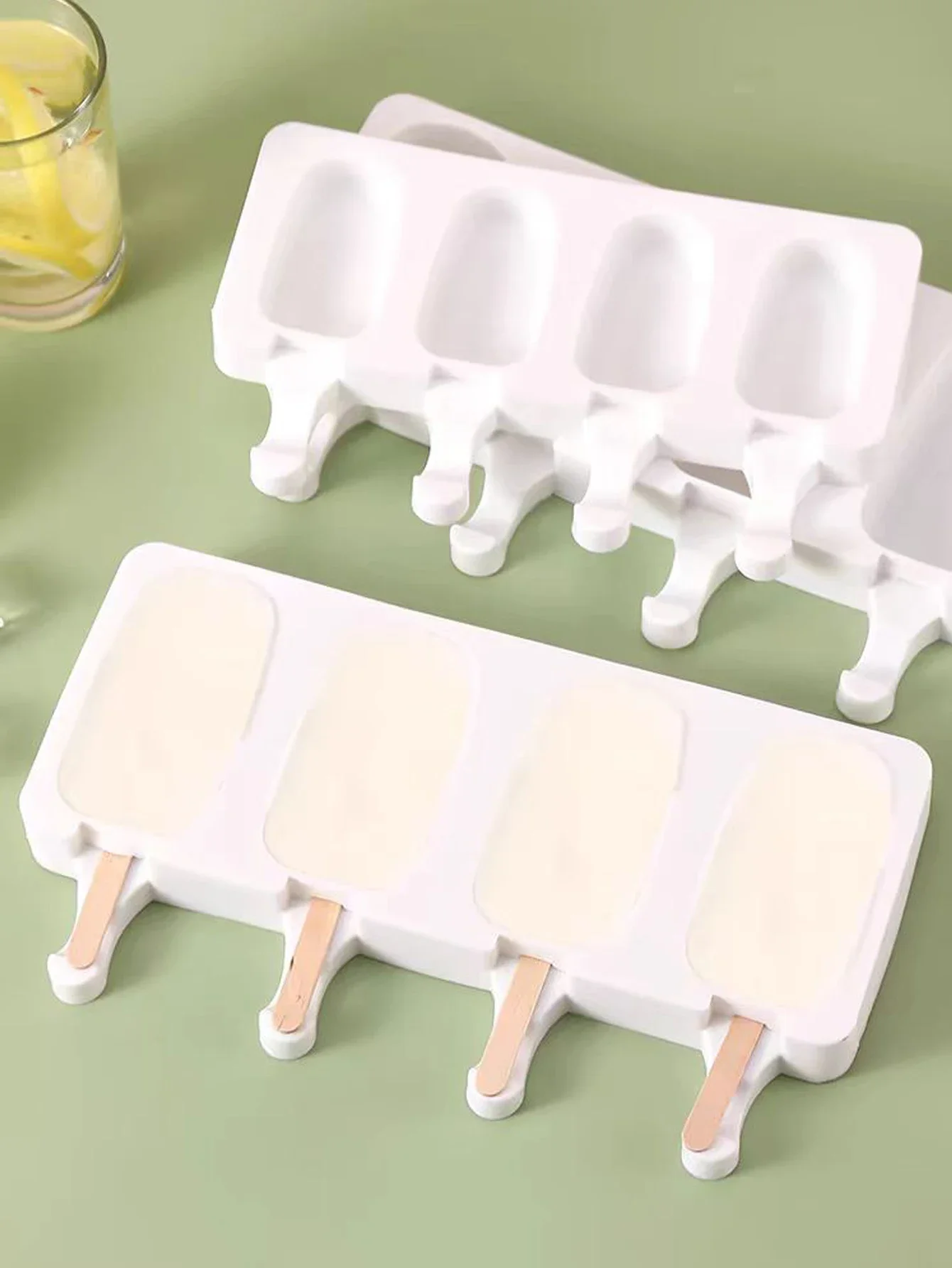 Ice Cream Mold Silicone Ice Cream Mold DIY Silicone Mold Fruit Juice Ice Tray Popsicle Mould Baking