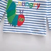 Jumping Meters 2-7T New Arrival Striped Animals Embroidery Boys Tshirts Autumn Winter Children's Clothes Long Sleeve Kids Tops 4