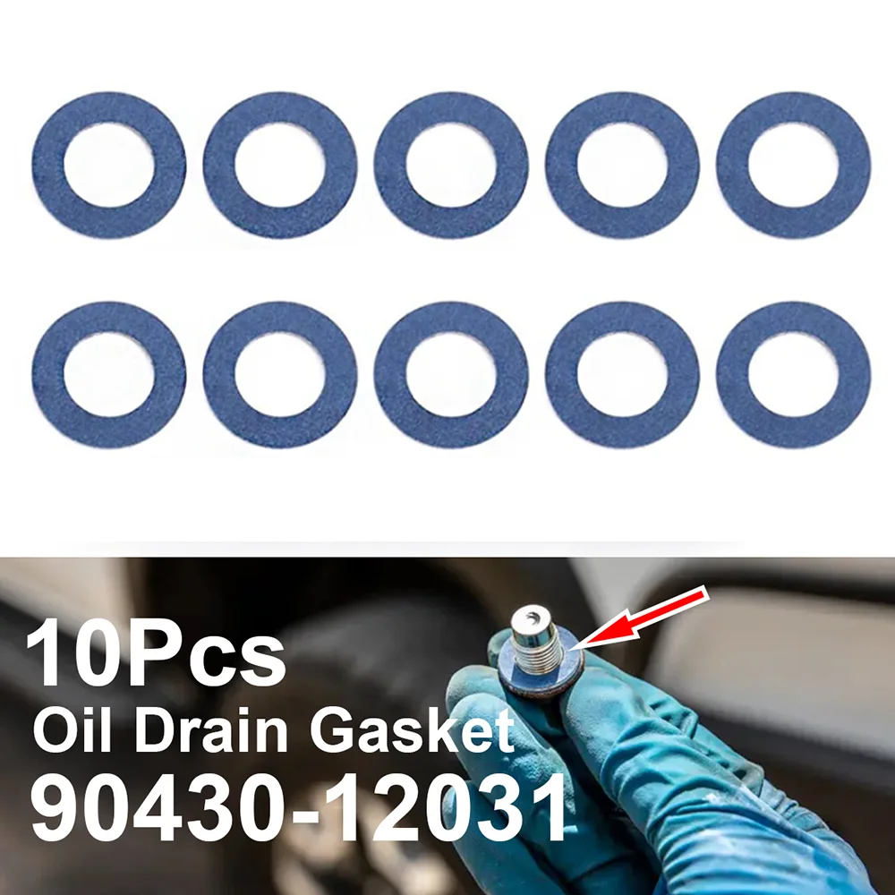 10X Thread Oil Drain Sump Plug Gaskets Washer 12mm Hole Seal Ring For Toyota 4Runner Avalon Camry Celica Corolla Tacoma Tundra oil drain plug gasket oil drain plug seal washer o ring gasket sealing washers