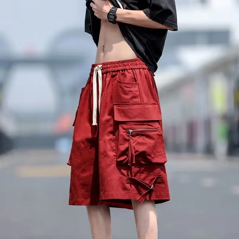Summer Shorts Oversized Baggy Five Point Trousers Harajuku