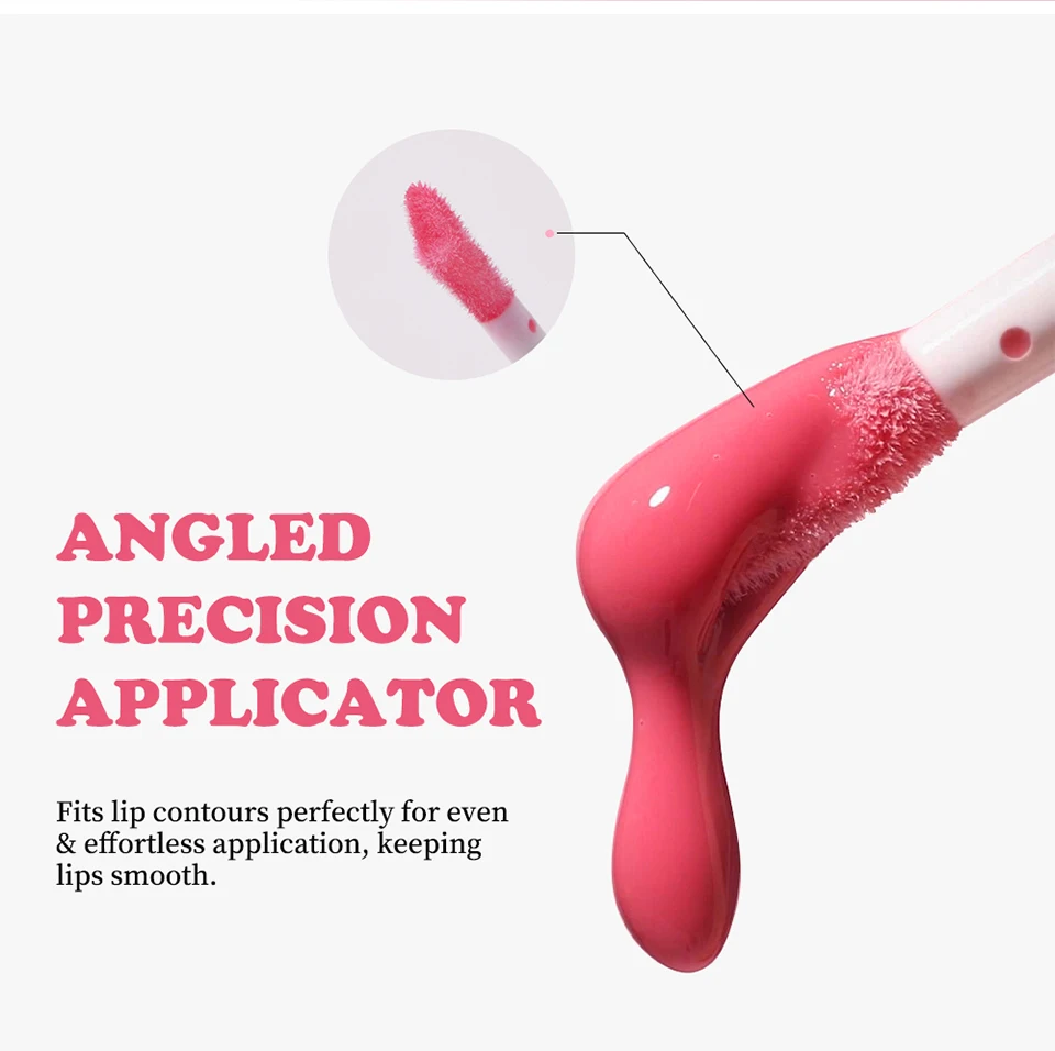 Description Picture 6 of itemLip Gloss Combo Set Bad Babe Peach and Clear with Keychain Long Lasting Hydration Moisturizing Nourish Plumper Makeup Set