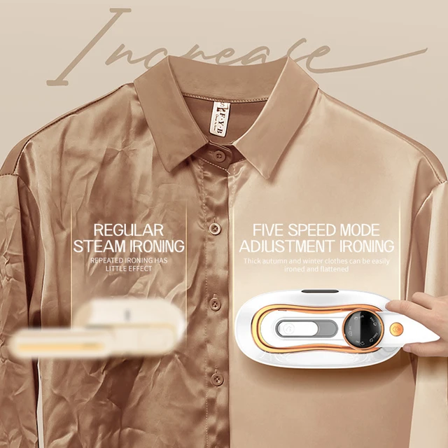 110V-220V Handheld Steam Iron Foldable Garment Steamer 1200W Power Portable 5 Speed Steamer Touch Screen Rotary Electric Iron 6