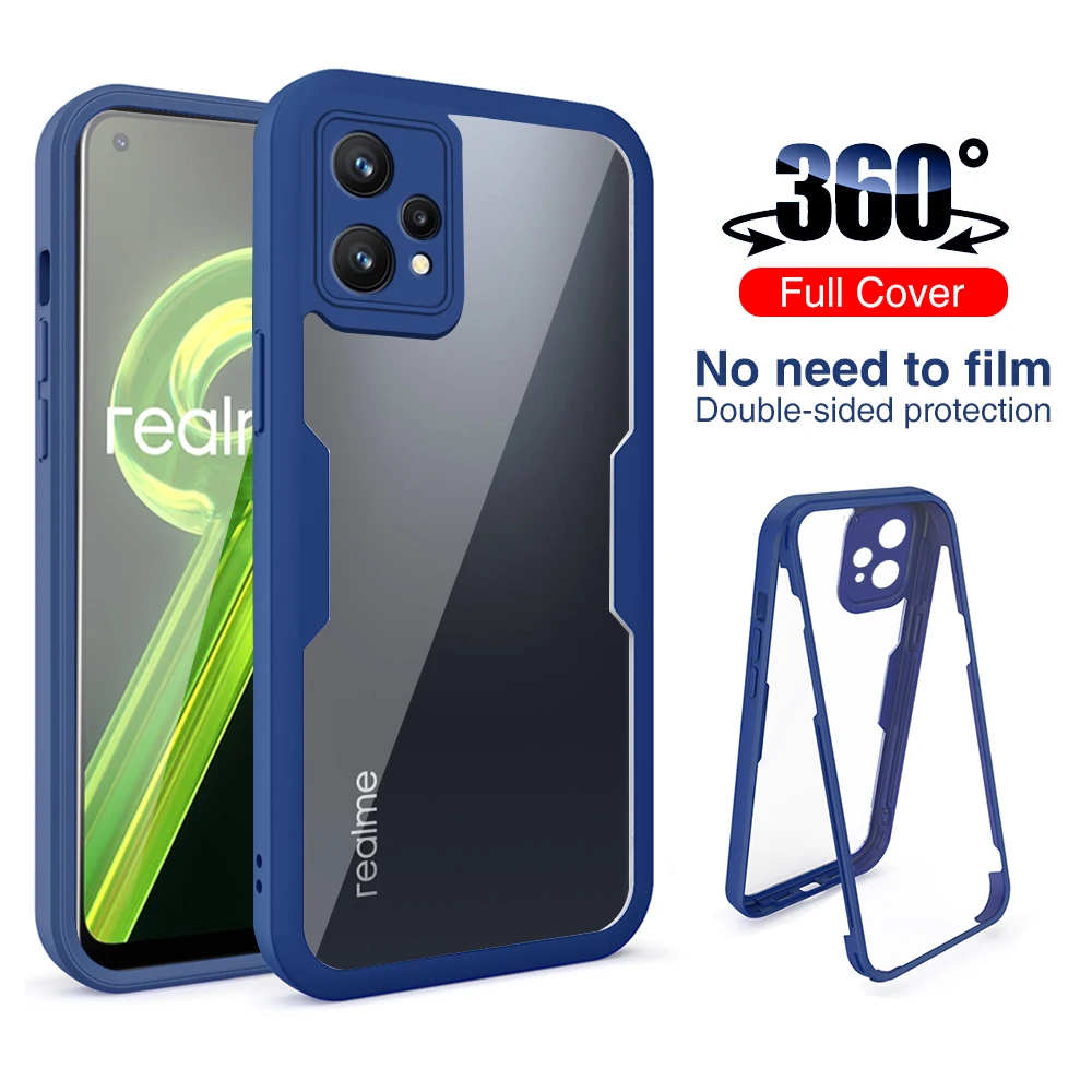 Case for Oppo Realme 9 Cover All Inclusive Shell divpusējas plēves Realme 9 4G 9 Pro Plus 5G aizsargvāciņš_voghion.com