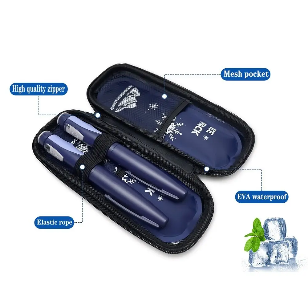 Portable Insulin Cooling Bag Glaciated Cold Storage Bag Medicine Travel Pocket Cooler Pen Bag Pack Drug Freezer for Diabetes 4