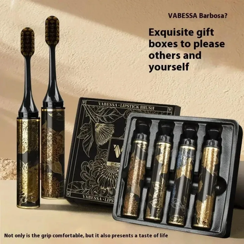 4 יחידות / קופסה מברשת שיניים יעילה מאוד לניקוי רך במיוחד עם שערות נוחות ניידות לניקוי הבית