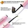 Eyelash Gluing and Sealing for Eyelash Clusters Strong Fixed  Eyelash Glue Lasting 48H 2 in 1(5ml Black Glue + 5ml Clear Seal) 3