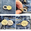 2/5Pcs Flexible Pants Waist Extender Button Pants Jeans Adjustable Retractable Elastic Spring Buttons Waist Extenders Set 4