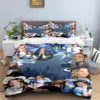 3PCS Europe Star Group K-k4os Bedding Set Single Twin Full King Size Musical Genius Bed Linen Adults Teens Bedroom Gift 3