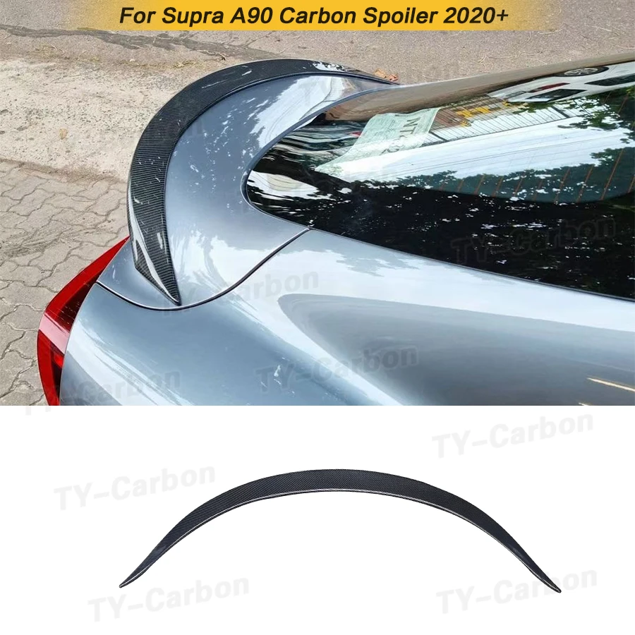 

Rear Spoiler Wing Trunk Lip for Toyota Supra GR A90 A91 MK5 Coupe 2019-2023 Real Carbon Car Rear Trunk Spoiler Boot Wing FRP