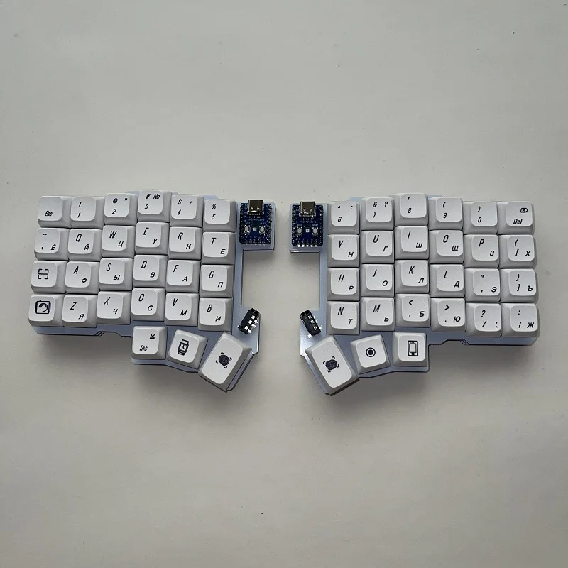 Silakka54 スプリットキーボード有線シングルモード人間工学に基づいた