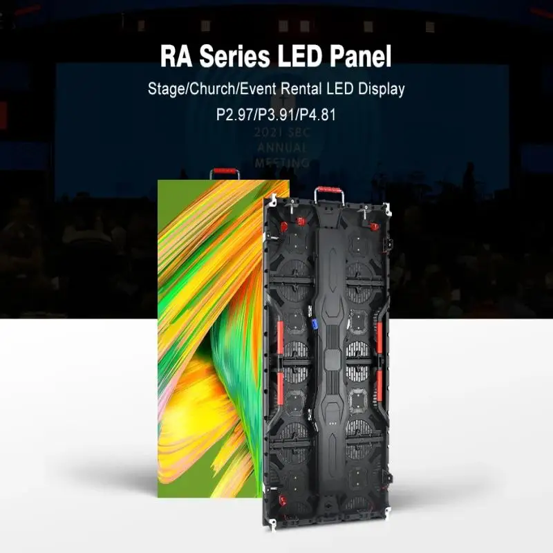 Sryled Led Display Panel Wall Waterproof P3.91 500 × 1000Mm Outdoor Rental Shopping Mall Advertising Background Led Video Matrix