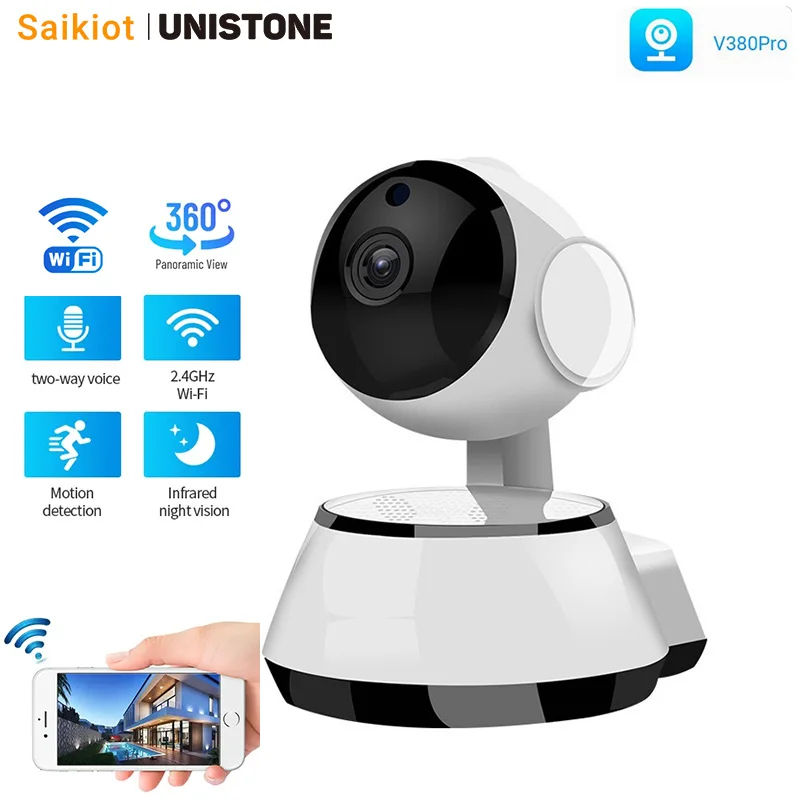 Saikiot V380 Telecamera Per Interni Wireless Indoor 1080P Cctv Home Security Baby Monitor Camera V380 Pro Wifi Camera Indoor Outdoor