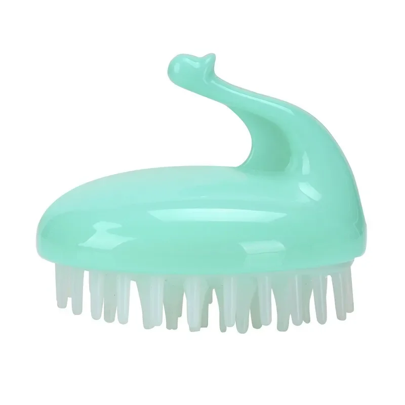 Silicone Shampoo Brush for Baby Infant Bathing Soft Silicone Boys Kids Shower Brush Head Hair Washing Massage Brushes Wipe Comb