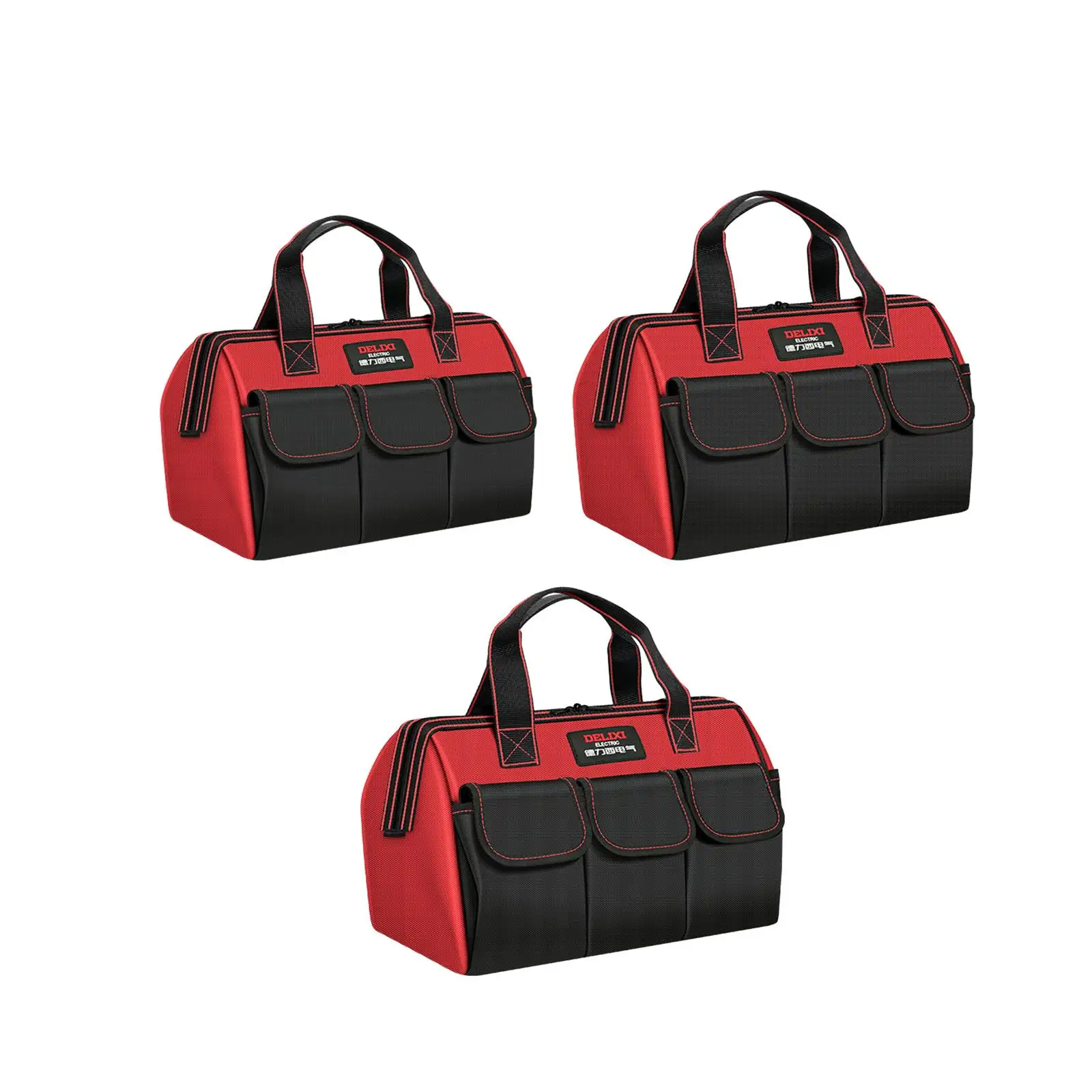 

Multifunctional Tool Bag Waterproof Tear Resistant Warning Reflective Strips Durable 1680D Oxford Cloth Protector Case Handbag