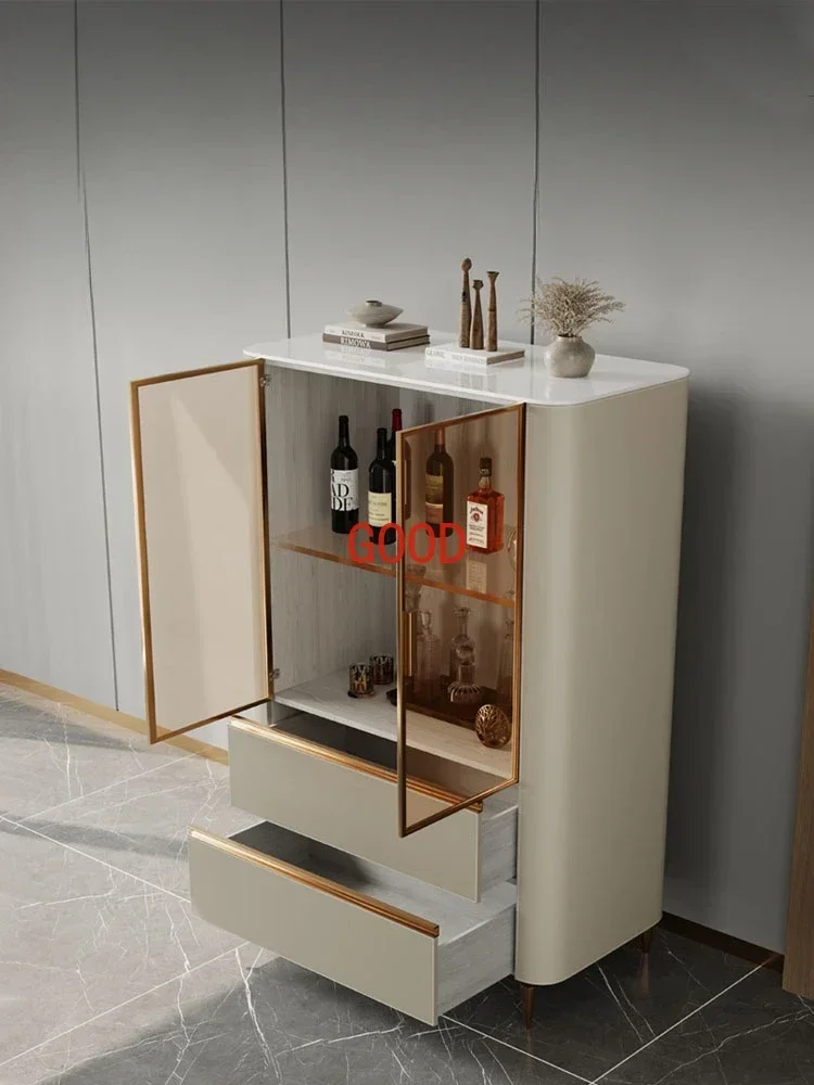 Luxury Vitrina Wine Cabinet Bar Sideboard Bookcase Wine Cabinet Model Display Case Armarios Para Sala Estar Bar Furniture LVWC