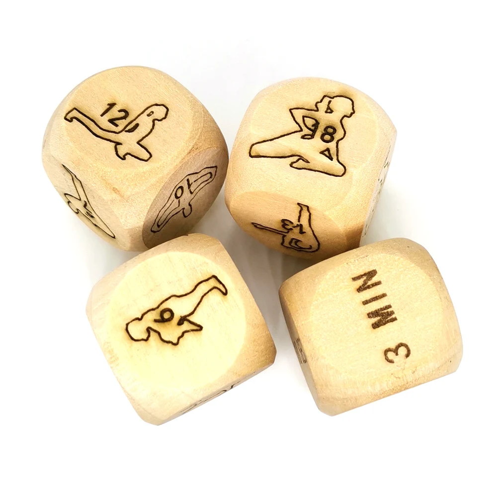 4Pcs Fun Talking Yoga Dice Weight Loss Dice for shaping/Fitness