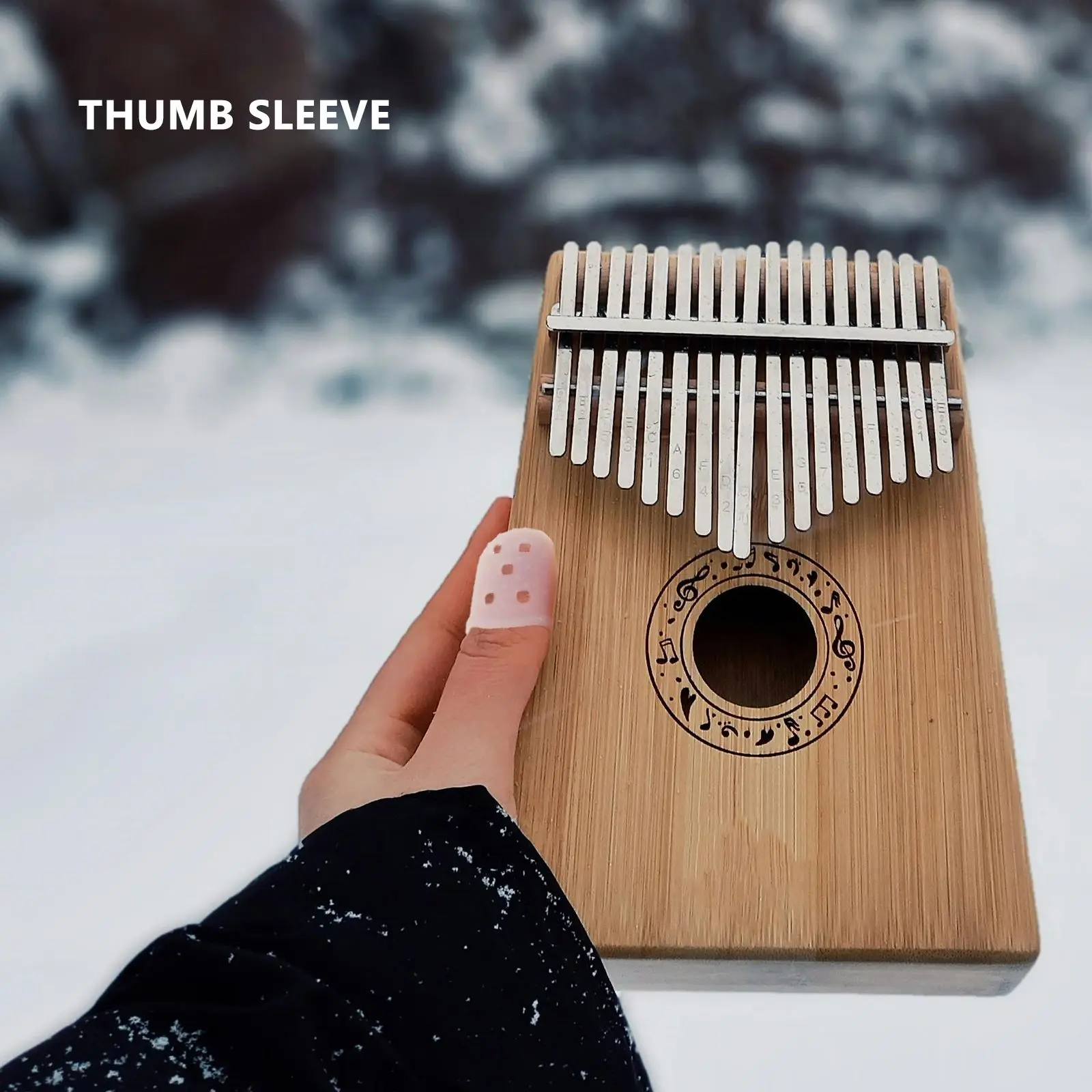 10pcs Kalimba Finger Protectors Silicone Fingertip Caps Thumb Piano Covers Musical Instruments Piano Accessories