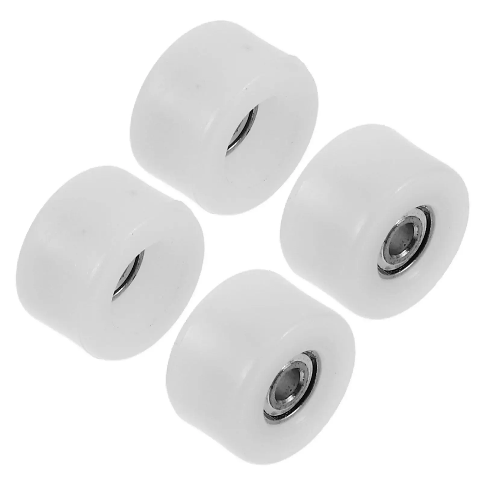 4Pcs 핑거 스케이트보드 휠 고속 베어링 정밀 디자인 부드럽고 빠른 롤링 미니 스케이트보드 수리 부품 세트