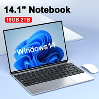 14.1" Ultra Slim Laptop 16GB RAM 2TB SSD Intel N3700 Notebook Gamer Windows 11 Pro 1920*1080  Display Office Study Computer PC 1