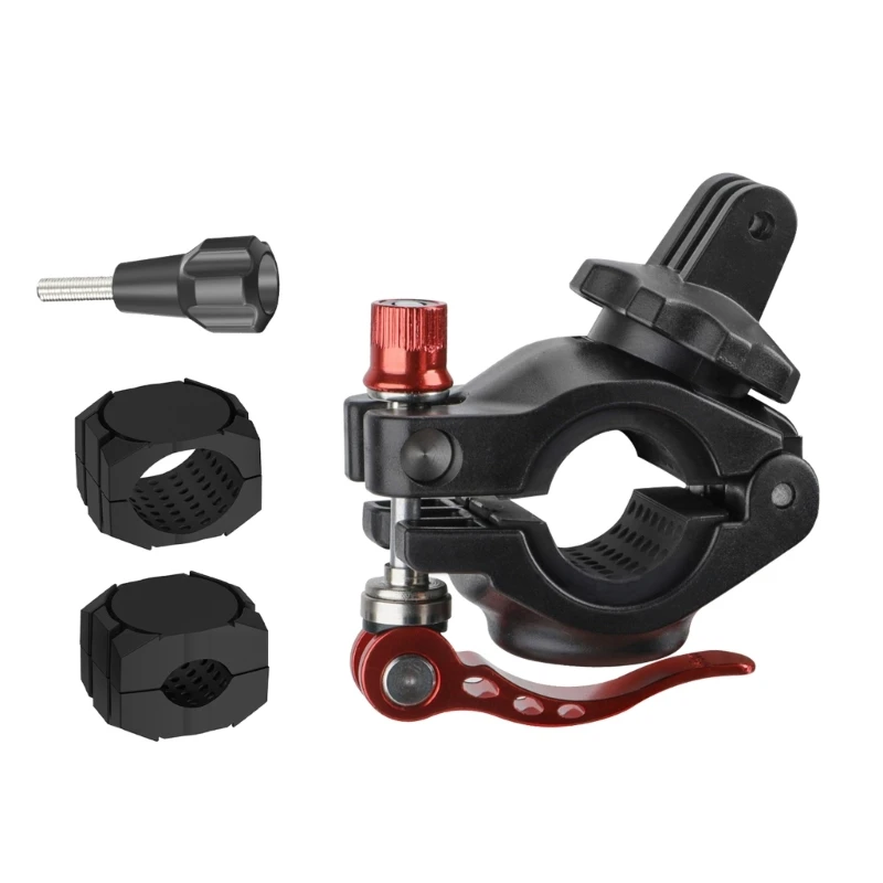 

R91A держатель для руля мотоцикла, велосипедный зажим для действий, 4 камеры, телефон, усиленный кронштейн, аксессуар с на 360