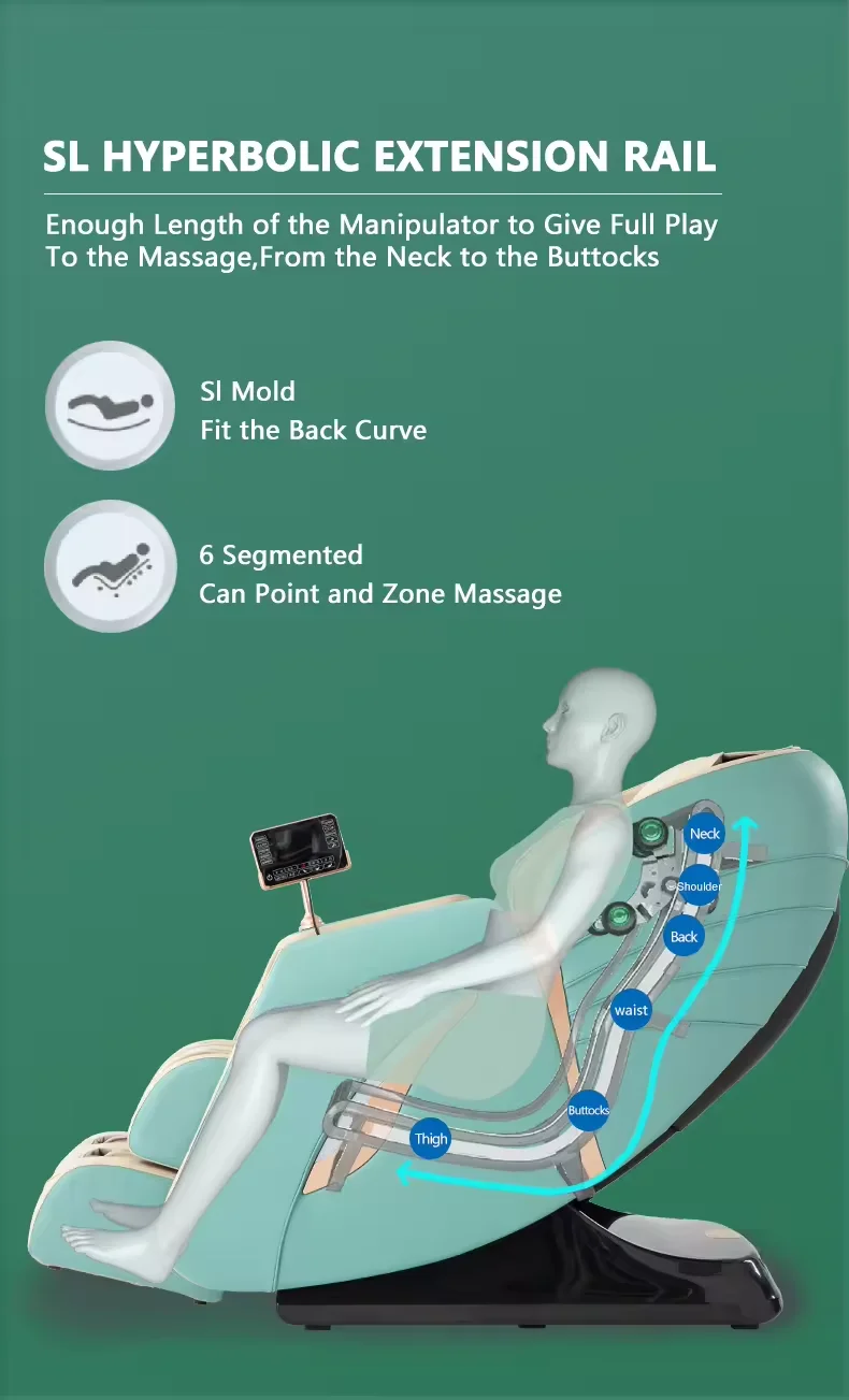 2024 Phenitech Best Selling Massage Chair, Comfortable Massage Chair to relax, Intelligent Massage Chair with LED screen 5