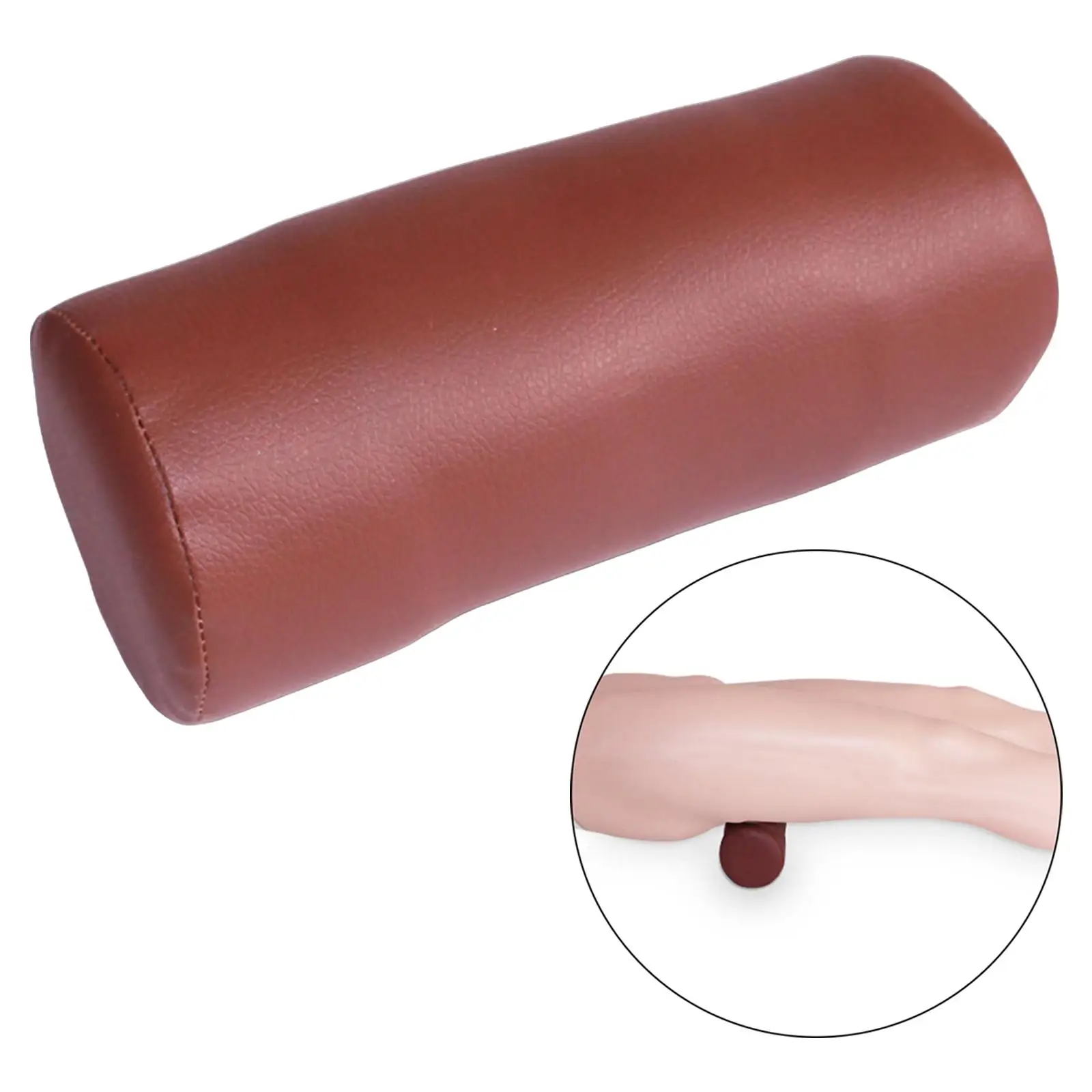 Cylinder Pillow Provides Support Adjustable Inserts Cushion Pad for Neck Knee