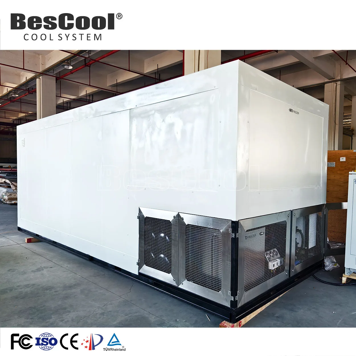 CO2 Blast Freezer Seafood Fruits Integrated Mobile Cold Room Storage -70~ -50 Degrees Quick-Freezing Unit