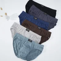 2 Pcs Men's 100% Cotton Briefs Underwear - Plus Size L-7XL, Breathable Soft Elastic Waistband Moisture Absorbent Male Underpants