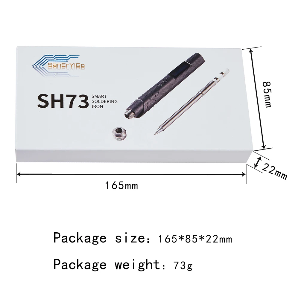 SH72 Upgraded SH73 Electric Soldering Irons 65W 12-24V Temperature Adjustable Portable Welding Tool DC5525 Interface SH-K SH-BC2 images - 6