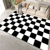 Modern Simple Black White Large Size Rugs for Living Room Light Luxury Sofa Area Carpet Soft Fluffy Bedroom Decor Anti-slip Mats 3