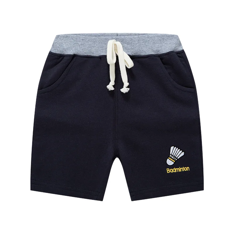 Children\'s Shorts 12M-7Y Boys Embroidered Sports Pants Baby Bottoms Children\'s Summer Five-point Pants