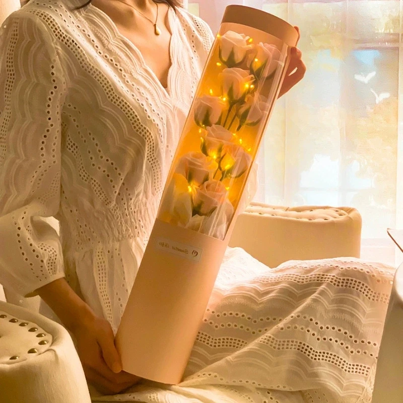 Rose Bouquet Soap Flower Gift Box 1