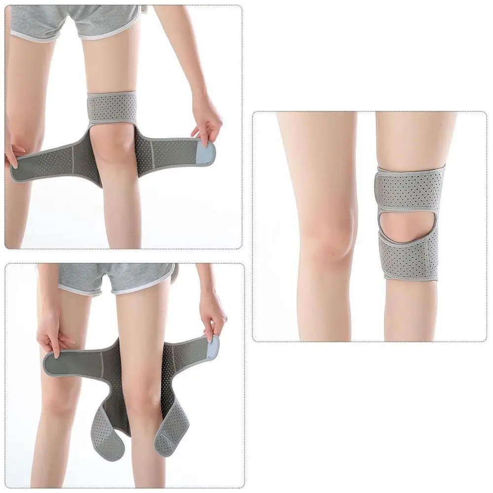 1Pair with Powerful Rebound Springs Knee Assistive Device Breathable Adjustable Knee Protection Booster Non-Slip