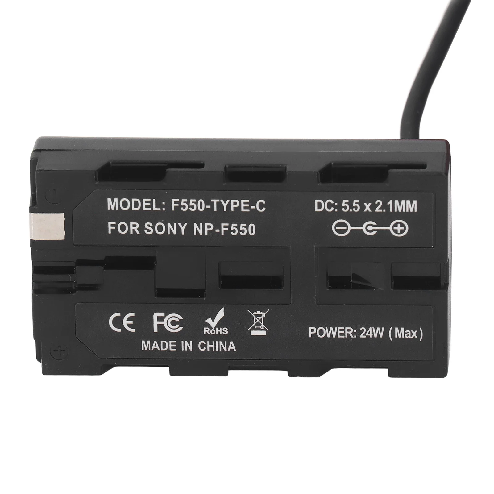 Dummy Battery Type C to NP F970 F750 F570 F550 Fast Charging Circuit Protection Spring Cable Continuous Power Adapter Camera battery charger adapter