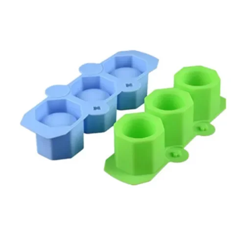 

Moulds Craft Silicone Polygonal Cup DIY Plaster Gypsum Flowerpot Succulent Clay Arts Form Pot Concrete 3 Holes Mold