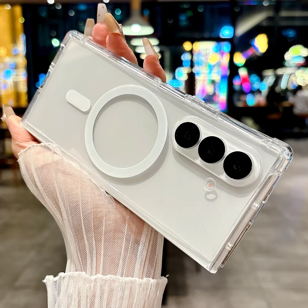 MagSafe Transparent Shockproof Wireless Charging Phone Case