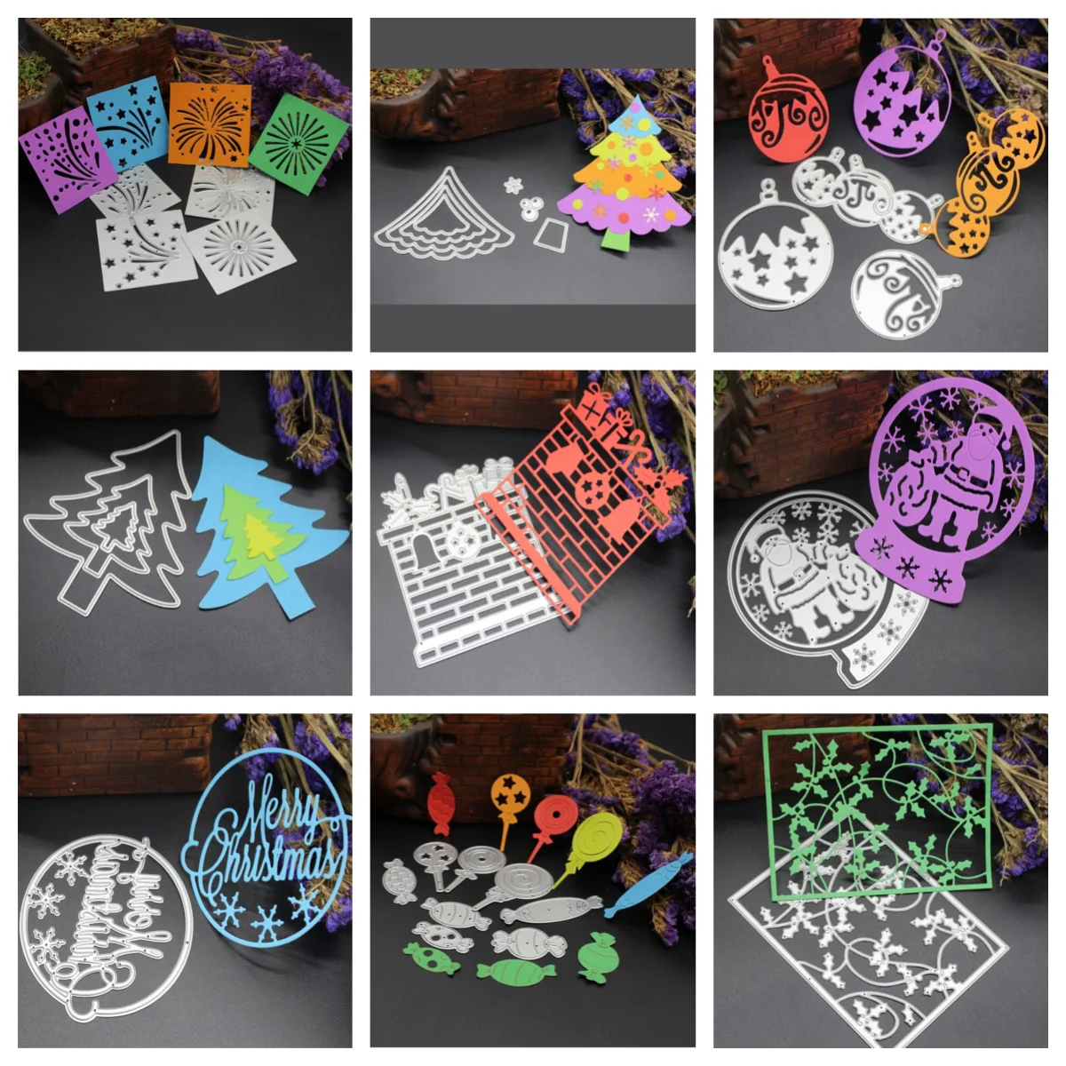 

YINISE SCRAPBOOK Metal Cutting Dies For Scrapbooking Stencils CHRISTMAS DIY PAPER Album Cards Making CRAFTS Embossing Die CUT