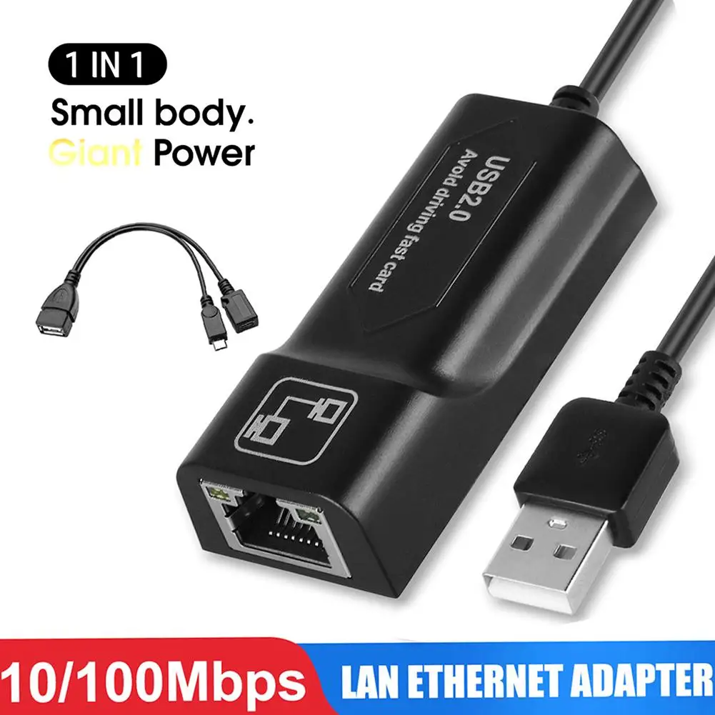 1 Pcs Lan 이더넷 어댑터 자동 연결 Usb 어댑터 아마존 화재 Tv 3/스틱 Gen 2 / 2 중지 버퍼링 Dropshippin