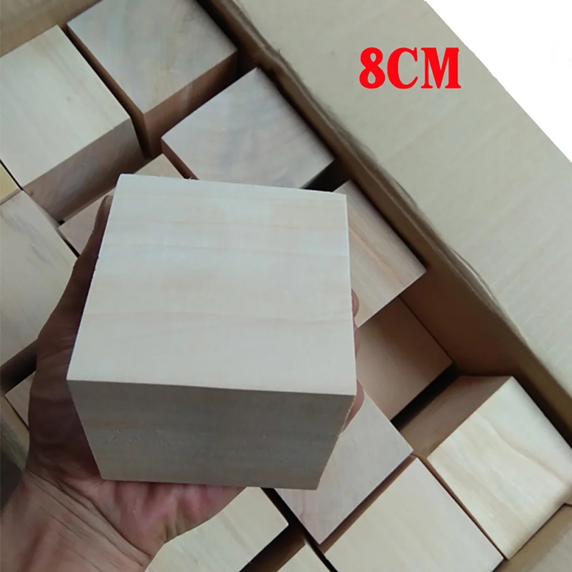 8*8*8mm-60*60*60mm 정사각형 나무 블록 미완성 목재 큐브 DIY 모델 재료 공예 장식 퍼즐 만들기 교육용 부품