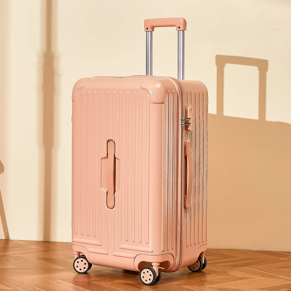 PLUENLI Large Luggage Female Suitcase Student Design Sense Password Case Trolley Case