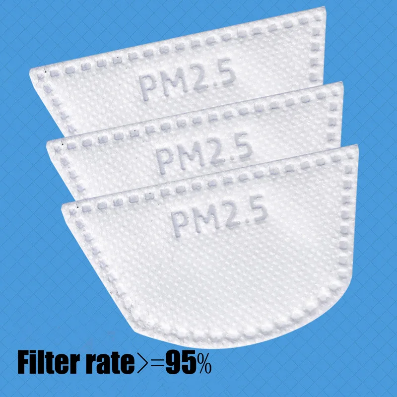 PM2.5 Activated Carbon Filters For Transparent Protective Full Face Shield Windproof Dustproof Mask Anti-splash Safety Glasses
