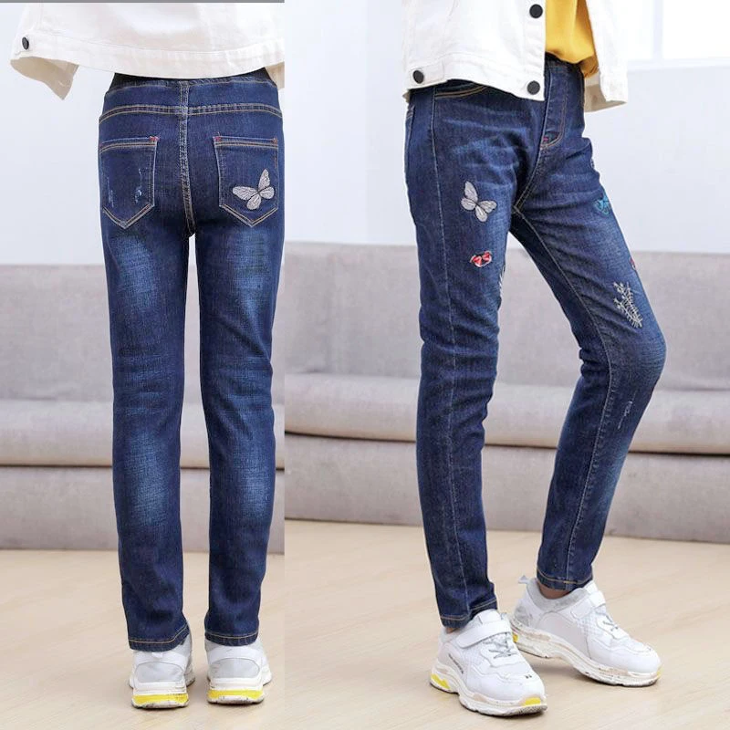 Denim Pants 2-14 Years Kids Jeans for Girls