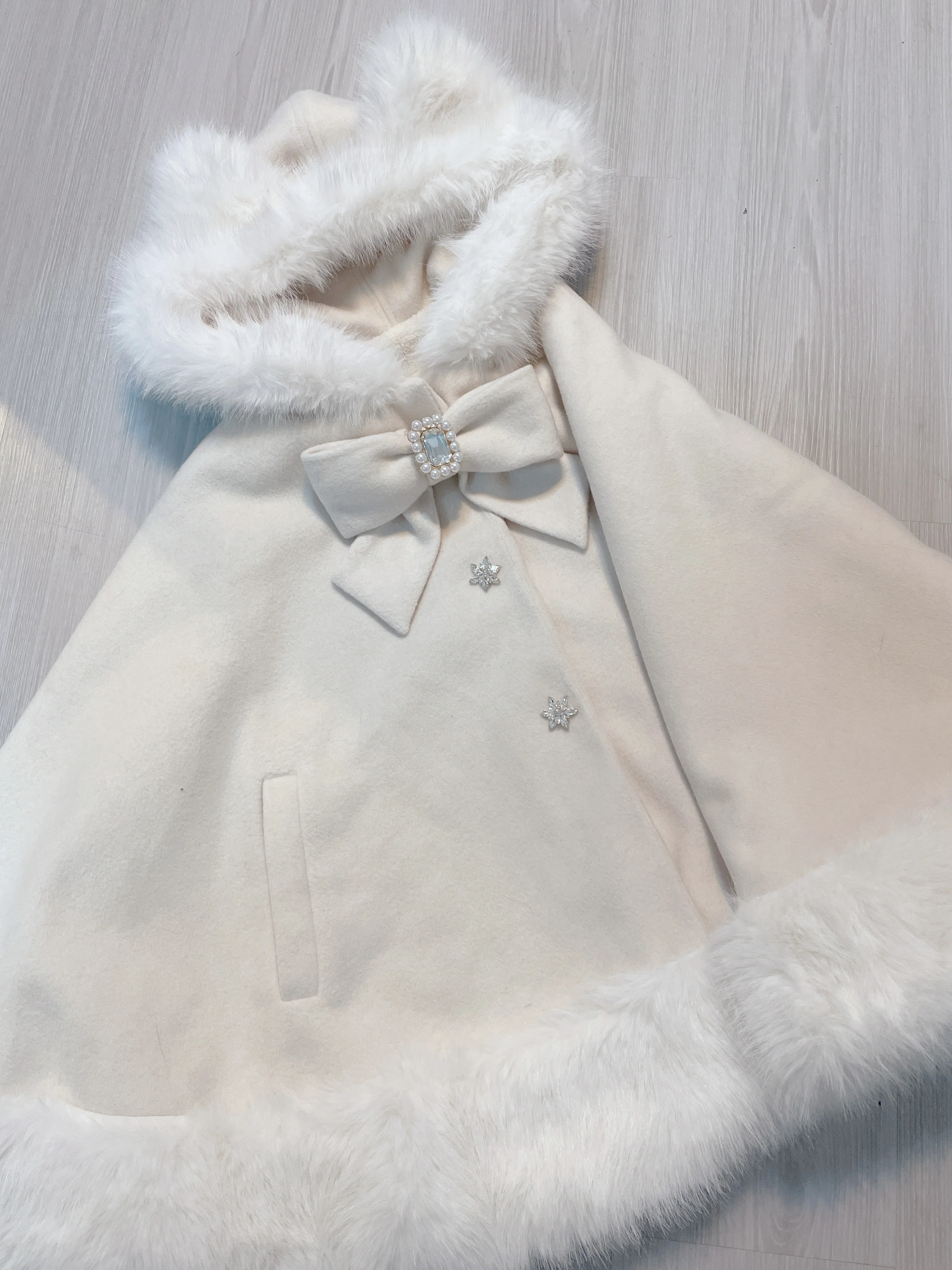 Women's Lolita Cat-Ear Wool Cape
